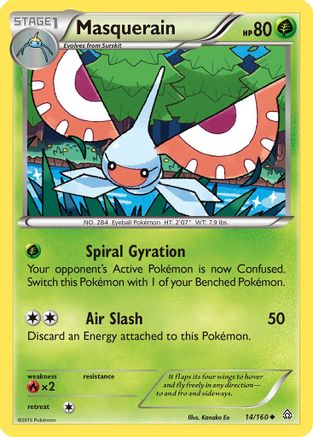 Masquerain (14) [XY - Primal Clash] Reverse Holofoil