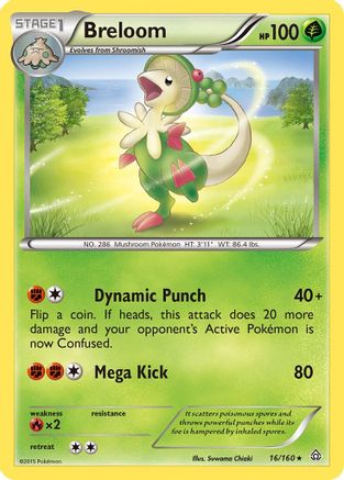 Breloom (16) [XY - Primal Clash] Reverse Holofoil