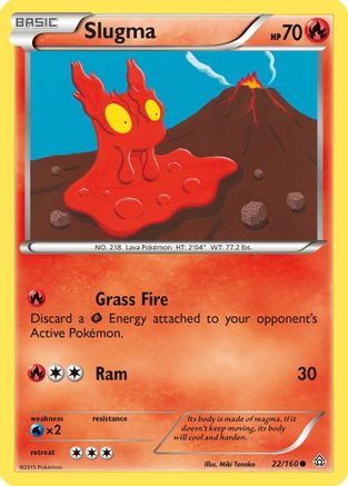Slugma (22) [XY - Primal Clash]