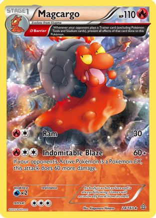 Magcargo (Omega) (24) [XY - Primal Clash] Reverse Holofoil