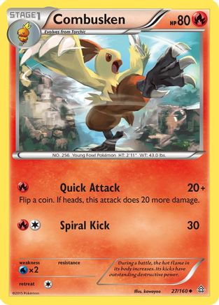 Combusken (27) [XY - Primal Clash] Reverse Holofoil