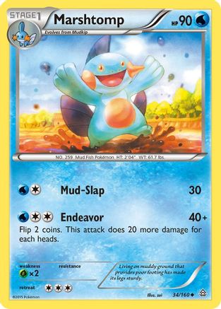 Marshtomp (34) [XY - Primal Clash] Reverse Holofoil