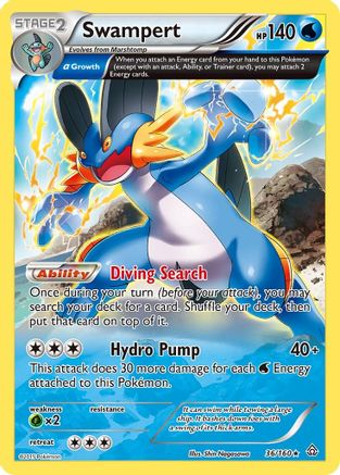 Swampert (Alpha) (36) [XY - Primal Clash] Holofoil
