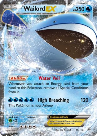 Wailord EX (38) [XY - Primal Clash] Holofoil