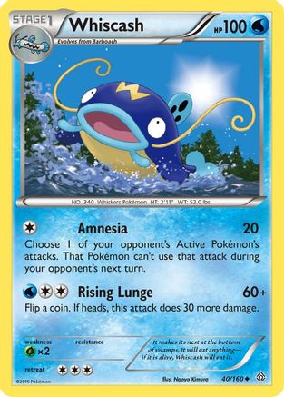 Whiscash (40) [XY - Primal Clash] Reverse Holofoil