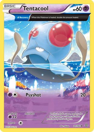 Tentacool (Alpha) (71) [XY - Primal Clash] Reverse Holofoil