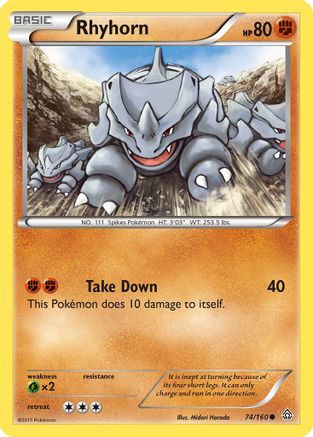 Rhyhorn (74) [XY - Primal Clash]
