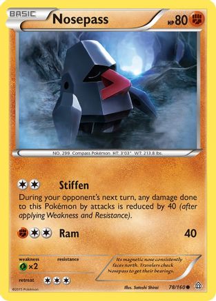Nosepass (78) [XY - Primal Clash] Reverse Holofoil