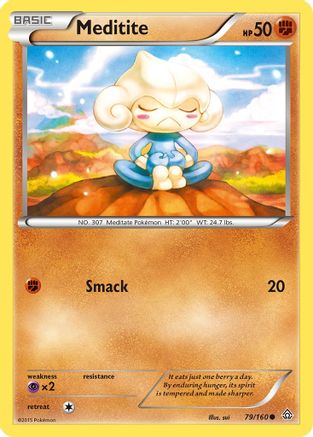 Meditite (79) [XY - Primal Clash] Reverse Holofoil