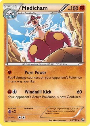 Medicham (80) [XY - Primal Clash] Reverse Holofoil