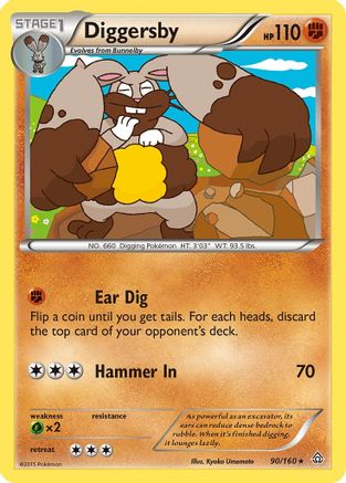 Diggersby (90) [XY - Primal Clash] Reverse Holofoil