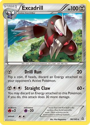 Excadrill (96) [XY - Primal Clash] Reverse Holofoil