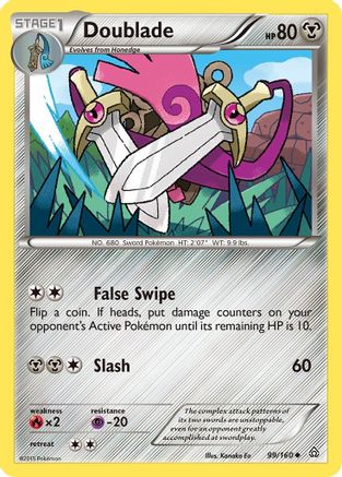 Doublade (99) [XY - Primal Clash] Reverse Holofoil