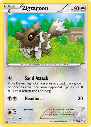Zigzagoon (111) [XY - Primal Clash] Reverse Holofoil