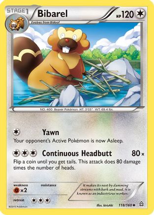 Bibarel (118) [XY - Primal Clash]
