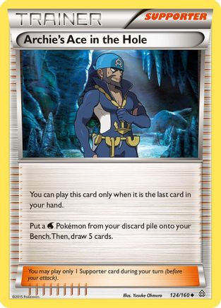Archie's Ace in the Hole (124) [XY - Primal Clash] Reverse Holofoil