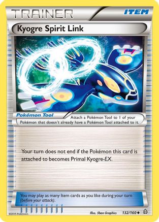 Kyogre Spirit Link (132) [XY - Primal Clash] Reverse Holofoil