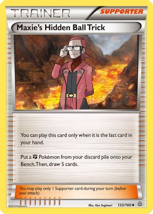 Maxie's Hidden Ball Trick (133) [XY - Primal Clash] Reverse Holofoil