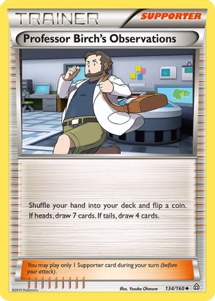 Professor Birch's Observations (134) [XY - Primal Clash] Reverse Holofoil