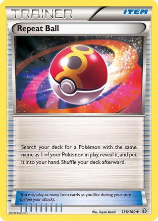 Repeat Ball (136) [XY - Primal Clash] Reverse Holofoil