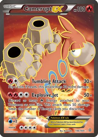 Camerupt EX (146 Full Art) (146) [XY - Primal Clash] Holofoil