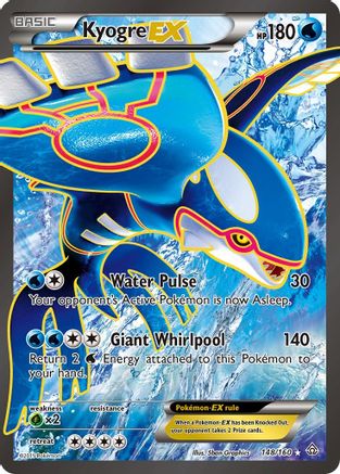 Kyogre EX (148 Full Art) (148) [XY - Primal Clash] Holofoil