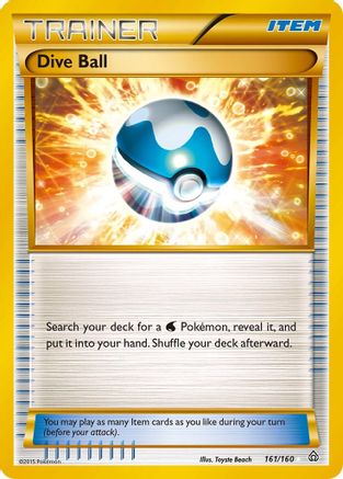 Dive Ball (161 Secret Rare) (161) [XY - Primal Clash] Holofoil