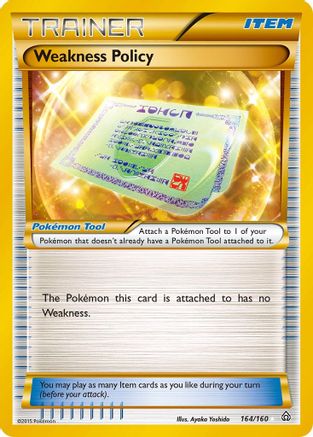 Weakness Policy (164 Secret Rare) (164) [XY - Primal Clash] Holofoil