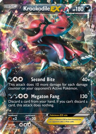 Krookodile EX - XY25 (XY25) [XY Promos] Holofoil
