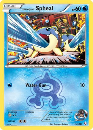 Team Aqua's Spheal (3) [Double Crisis] Reverse Holofoil