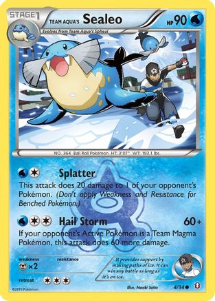 Team Aqua's Sealeo (4) [Double Crisis] Reverse Holofoil