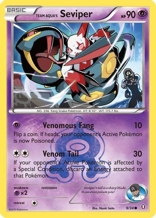 Team Aqua's Seviper (9) [Double Crisis]