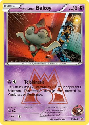 Team Magma's Baltoy (10) [Double Crisis] Reverse Holofoil