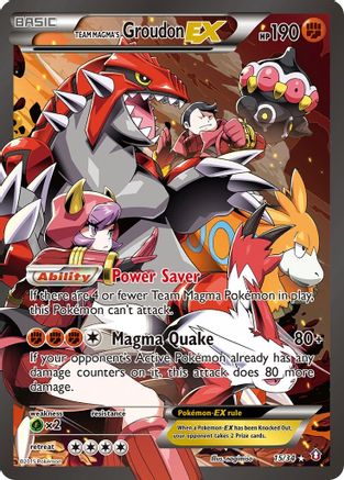 Team Magma's Groudon EX (15) [Double Crisis] Holofoil