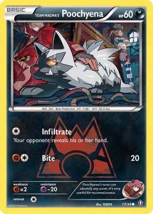 Team Magma's Poochyena (17) [Double Crisis]