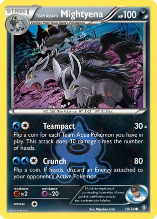 Team Aqua's Mightyena (18) [Double Crisis]
