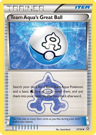 Team Aqua's Great Ball (27) [Double Crisis] Reverse Holofoil