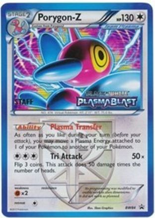 Porygon-Z (Team Plasma) - BW84 (Prerelease) [Staff] (BW84) [Black and White Promos] Holofoil