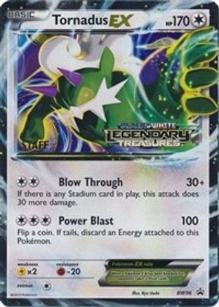 Tornadus EX - BW96 (Prerelease) [Staff] (BW96) [Black and White Promos] Holofoil