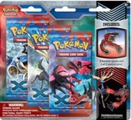 Pokemon XY Collector Pin 3 Pack Blisters [Yveltal]