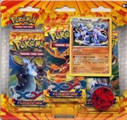 Pokemon Flashfire Three Pack Blister [Machamp]