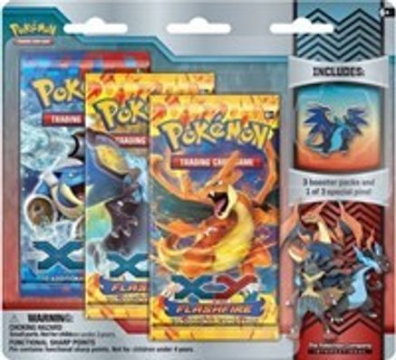 Pokemon Flashfire Collector Pin 3 Pack Blister [Mega Charizard X]
