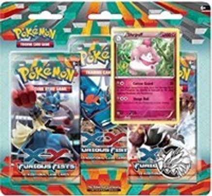 Pokemon Furious Fists 3 Pack Blister [Slurpuff]