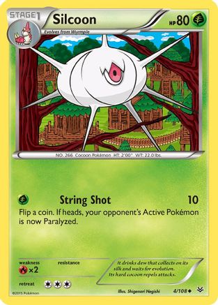 Silcoon (4) [XY - Roaring Skies] Reverse Holofoil