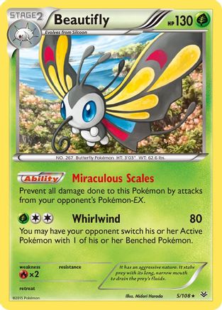 Beautifly (5) [XY - Roaring Skies] Reverse Holofoil