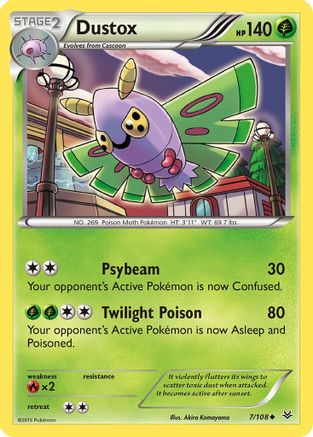 Dustox (7) (7) [XY - Roaring Skies] Reverse Holofoil