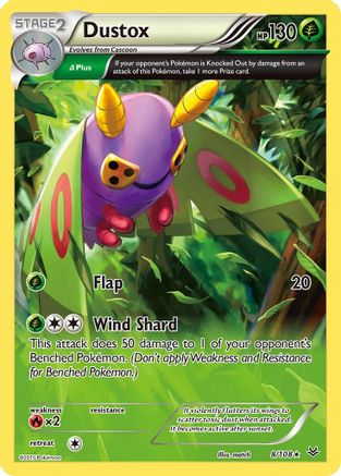 Dustox (8 Delta) (8) [XY - Roaring Skies] Reverse Holofoil