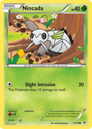 Nincada (9) [XY - Roaring Skies] Reverse Holofoil