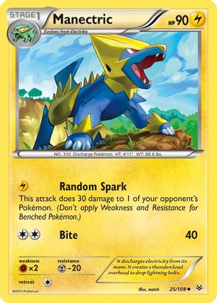 Manectric (25) [XY - Roaring Skies] Reverse Holofoil