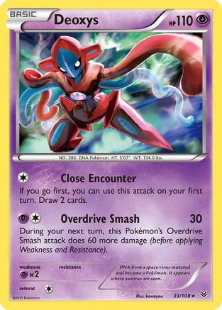 Deoxys (33) [XY - Roaring Skies] Holofoil